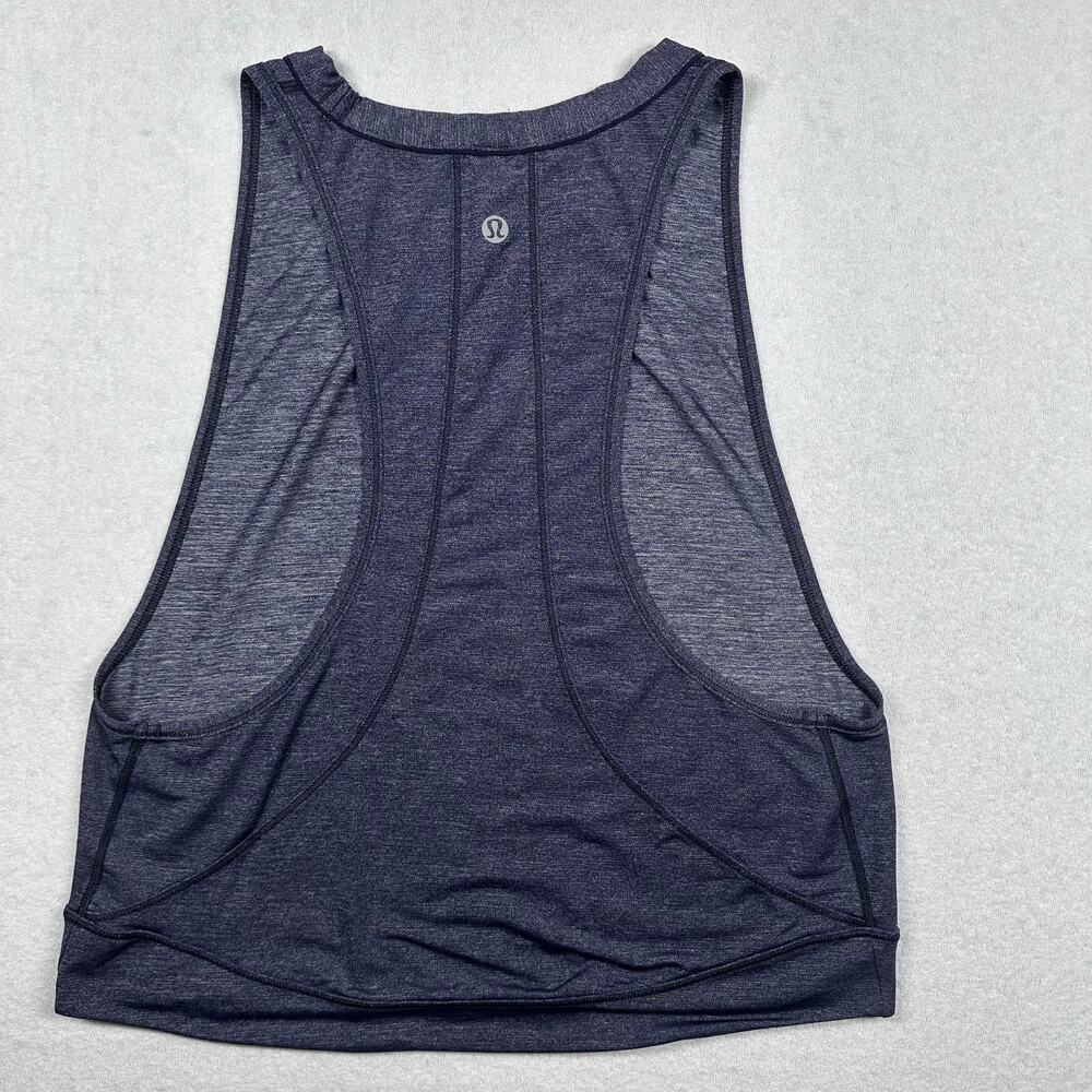 Lululemon Pace Perfect Tank Top Size 2 Purple Racerback Athletic Workout Top